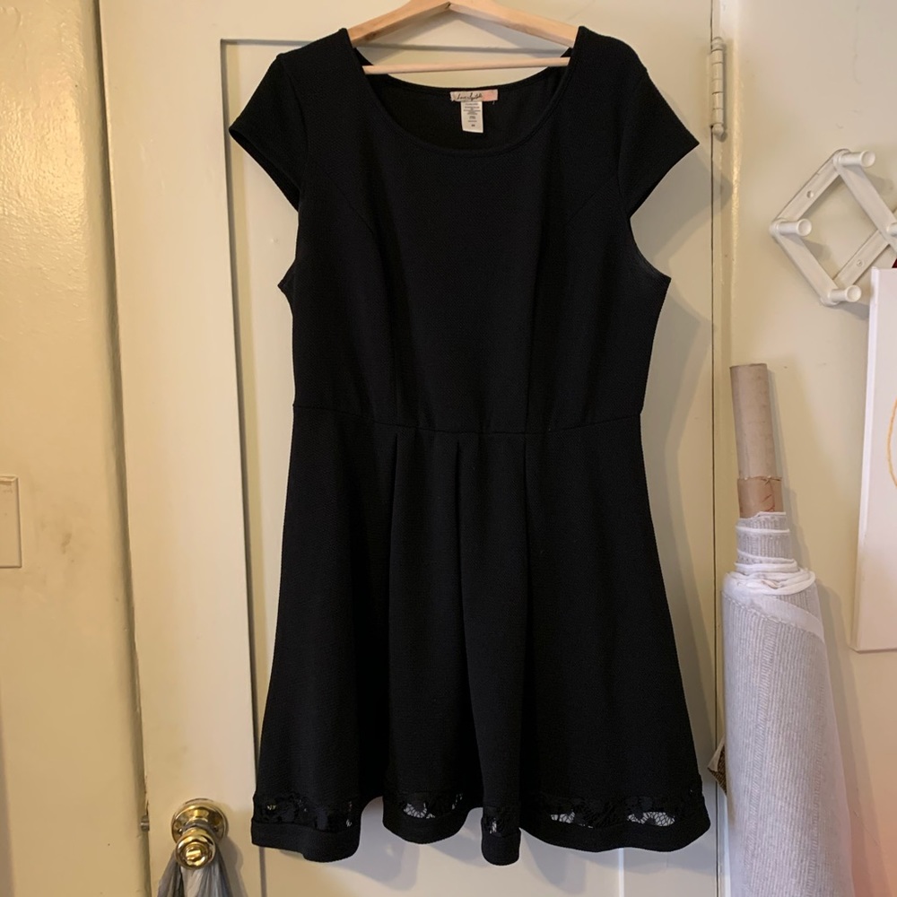 Love Squared Black Dress, 2X